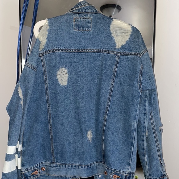 Denim distressed jacket - Picture 2 of 2